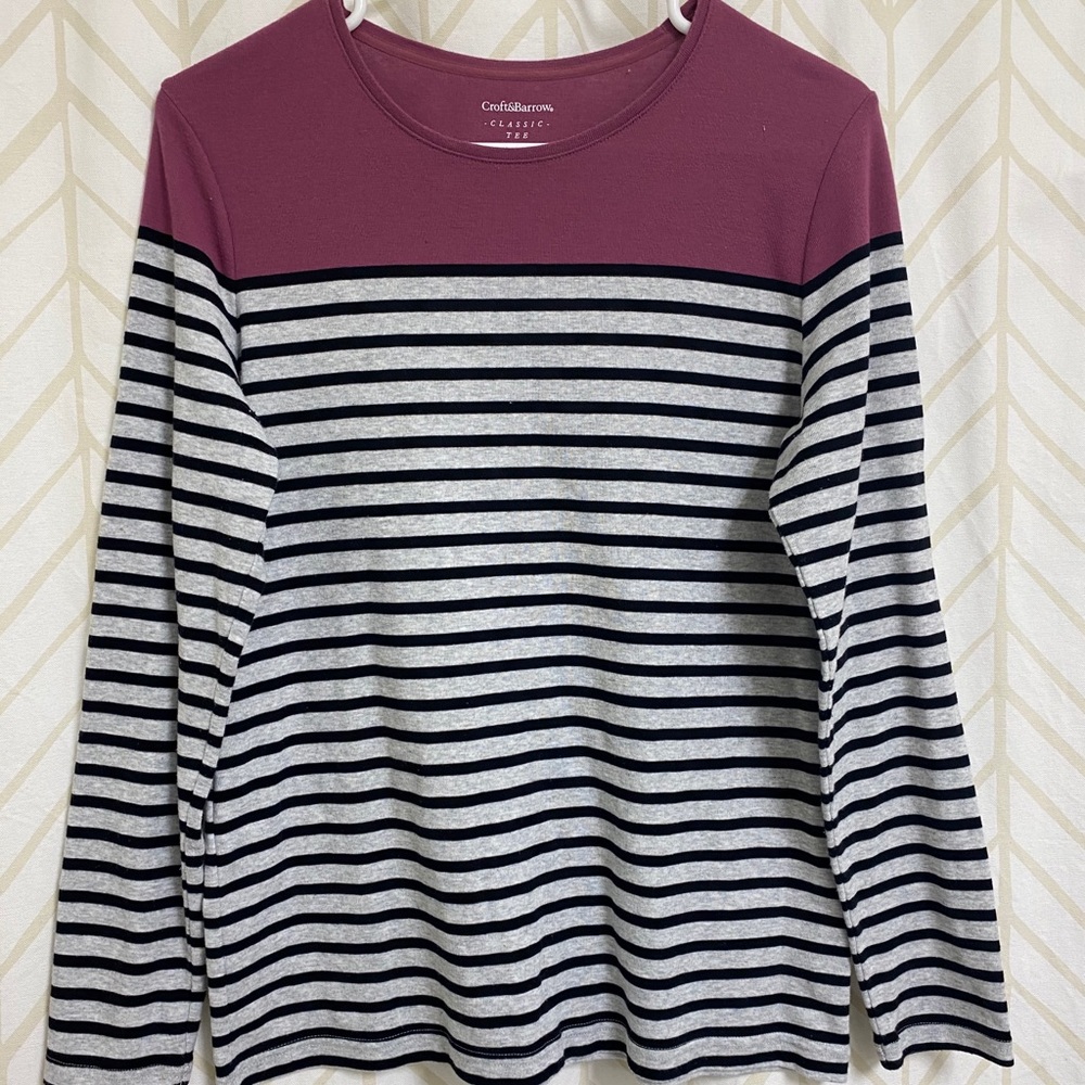 Striped long sleeve shirt